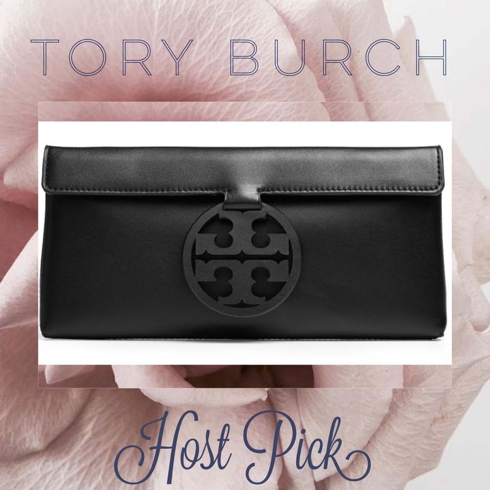 -HP- Tory Burch Miller Clutch Leather - Picture 2 of 5